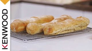 Baguettes Recipe  Demonstrated with Kenwood Chef Titanium [upl. by Shirlene934]