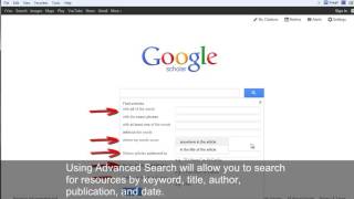 How to use Google Scholar for Academic Research [upl. by Nylahsoj]