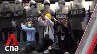 Myanmar coup 20yearold woman who was shot in head by police during protest dies [upl. by Eybbob]