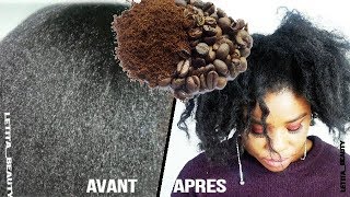 COMMENT NOIRCIR SES CHEVEUX AVEC LE CAFÉ LetitiaBeauty [upl. by Light]