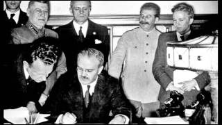 23rd August 1939 NaziSoviet Pact signed by Molotov and Ribbentrop [upl. by Ramraj]