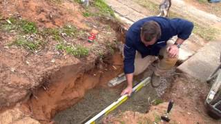 How to prepare a footing for a Retaining Wall  Adbri Masonry [upl. by Elsbeth]