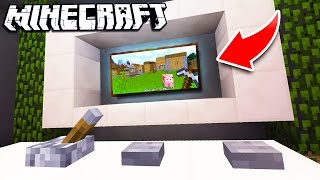 ✔ Minecraft How to make a Working TV [upl. by Miki]