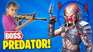 Unlocking PREDATOR Boss in FORTNITE  Royalty Gaming [upl. by Otinauj772]