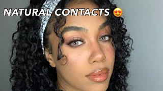 THE MOST NATURAL CONTACTS FOR BROWN EYES  SOLOTICA CONTACT REVIEW amp TRY ON [upl. by Lyrahc634]