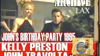 John Travoltas Birthday Dance with Kelly Preston 1995 [upl. by Agripina792]