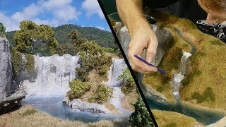 Building the ULTIMATE Waterfall Realistic Scenery Vol11 [upl. by Kolodgie]