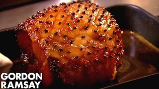 CHRISTMAS RECIPE Honey Glazed Ham With Pear amp Saffron Chutney [upl. by Retseh]