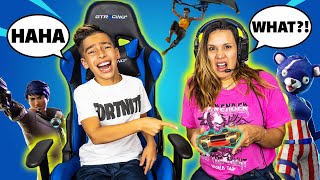 TEACHING My MOM How to Play FORTNITE BAD IDEA  Royalty Gaming [upl. by Ninahs]