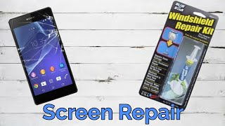 Repair A Phone Screen with a Windshield Repair Kit [upl. by Sualohcin503]