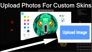 How To Get ANY SKIN  Upload Photo Custom Skin  Agario  PC [upl. by Amian404]