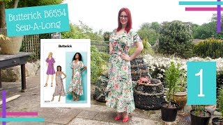 How To  Butterick 6554 SewAlong  Part One  Finding Your Size and Tracing The Pattern [upl. by Gnol]