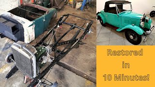 Classic Car Restoration Time Lapse  In 10 Minutes [upl. by Felicity]