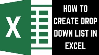 How to Create a Drop Down List in Excel [upl. by Noelc]