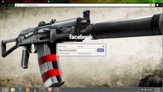 How to Change Facebook Login Background [upl. by Ecire]