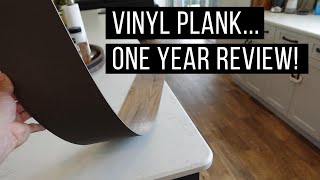 Vinyl Plank Flooring  Review After One Year in Our Home [upl. by Acinor850]