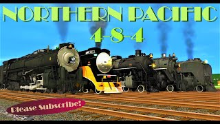 Trainz Race Northern Pacific 484  Feat NYC Niagara SP GS3 GTW U3b ATSF Class 2900 [upl. by Aviv]