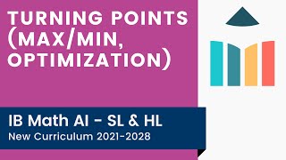 Turning Points MaxMin Optimization IB Math AI SLHL [upl. by Rosalie]