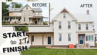 HISTORIC 1900 Farmhouse Restoration 👉🏻 start to finish [upl. by Bessie]