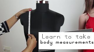 Lesson 1  How to take body measurements for womens kurti dress easy step by step [upl. by Nesbitt]