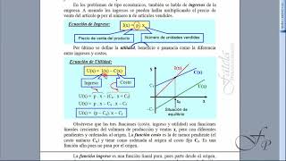 Ejemplos de funciones lineales costo ingreso y utilidad [upl. by Oivatco975]