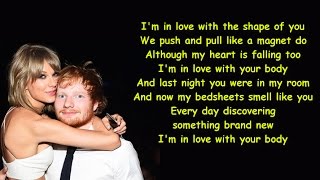 Ed Sheeran  Shape Of You  LYRICS VIDEO  Female Version [upl. by Llehctim264]