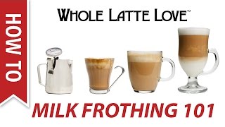 Milk Frothing for Beginners [upl. by Akimit836]