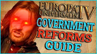 EU4 Government Reforms Guide I Which Government Type is The Strongest [upl. by Fates]