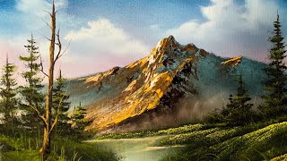 How To Paint A Beautiful Mountain Landscape In Oil  Paintings By Justin [upl. by Aletta172]