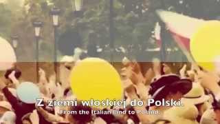 National Anthem Poland  Mazurek Dąbrowskiego [upl. by Seuqirdor]