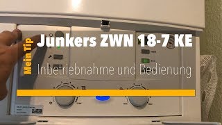 Bedienung Junkers Therme ZWN 187 KE [upl. by Fayre]