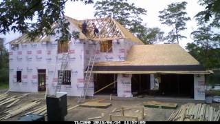 Time Lapse Home Construction 156 days of construction in 1275 minutes [upl. by Enelime]