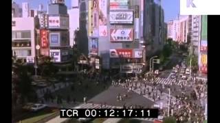 1980s Tokyo Japan  Traffic Busy Streets Shibuya Crossing Rare 35mm Footage [upl. by Melody]