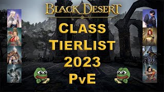 BDO  Ultimate Class Tierlist 2023  PvE Only  OUTDATED [upl. by Lune]