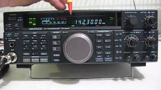 Kenwood TS450S AT ham radio transceiver [upl. by Weirick]