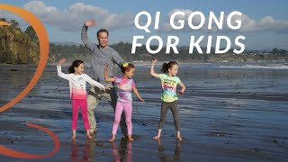 Simple 13Min Qi Gong Routine for Kids with Qi Gong Teacher Lee Holden [upl. by Shanly]