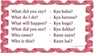 WH Question  Learn Hindi through English [upl. by Renner]