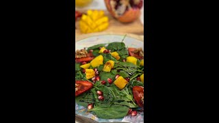 Vegan Spinach Salad  shorts [upl. by Lacee862]