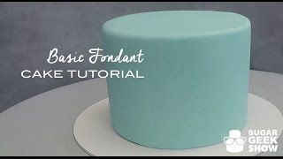 How to apply Fondant to Cake Tutorial [upl. by Kenti]