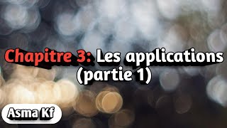 Algébre 1Les applications part 1 [upl. by Haidabez805]