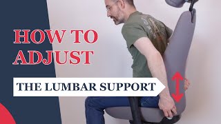 Adjusting Your Office Chair Lumbar Support  Ergonomic Office Seat Adjustment Manual [upl. by Avlem100]