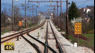 4K CABVIEW Koper  Ljubljana  Adriatic Sea to inland Slovenia  freight train travel [upl. by Eppesiug]