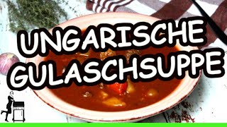 Kräftige Ungarische Gulaschsuppe mit Kartoffeln [upl. by Monafo171]