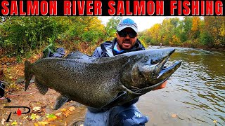 Salmon Fishing New Yorks World Famous Salmon River [upl. by Sirroned145]