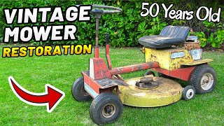 RARE 50 YEAR OLD MINI MOWER RESTORATION [upl. by Asiluy]