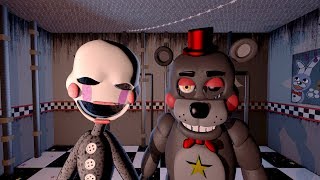 FNAFSFM MARIONETTE AND LEFTYS VOICE fnaf 4th anniversery special [upl. by Cartwell207]