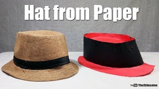 How To Make Hat from Paper  Paper Life Hack [upl. by Avert]