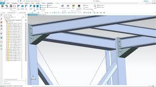 Structural Steel Design with Siemens NX  SolidSteel parametric  Product Video v20 [upl. by Nikolaos]