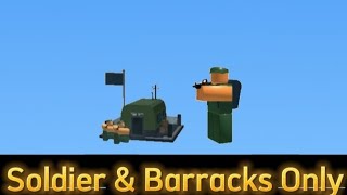 Soldier amp Barracks Only Challenge • Tower Battles [upl. by Deina]