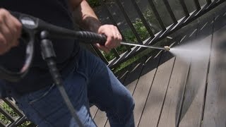 How to Safely Pressure Wash Your Deck  Consumer Reports [upl. by Eetnuahs]